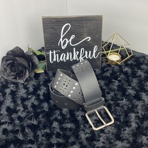 Calvin Klein Studded Black Belt